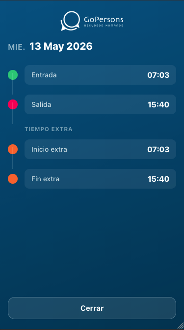 App GoPersons — Detalle jornada