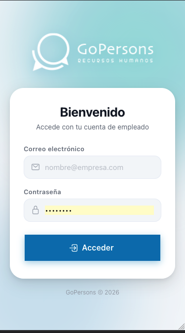 App GoPersons — Login